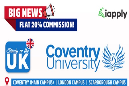  BIG NEWS -  FLAT 20% COMMISSION! - Study in the UK with Coventry University - Click the banner to know more